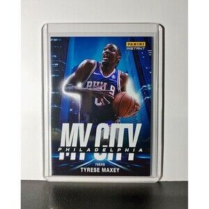 Tyrese Maxey 2024-25 Panini MyCity NBA #17 Basketball Card 76ers 1/268